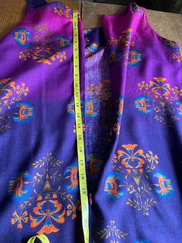 WORTHINGTON Women’s Sz 8 Sleeveless Multicolor Maxi Scoop Neck Dress Side Slit - Picture 7 of 8