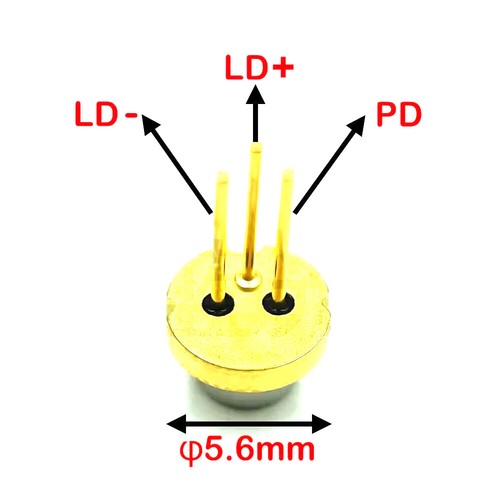 5pcs QSI QL63F5S-A/B/C 638nm 10mW Orange-Red Laser Diode Singlemode with PD - Picture 9 of 10