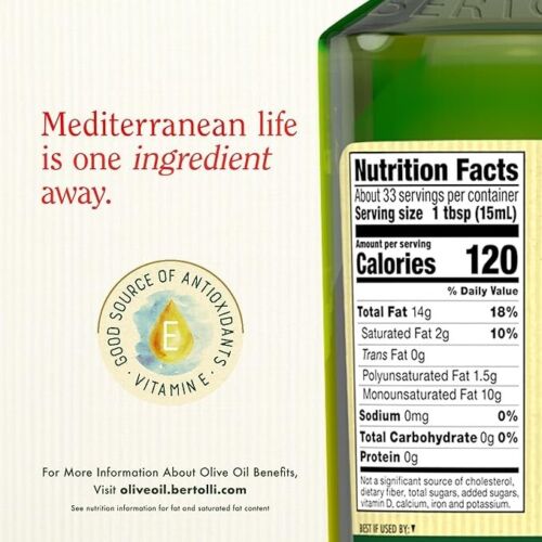 Extra Virgin Olive Oil New Harvest Polyphenol Rich Non-GMO 16.9 fl oz - Picture 9 of 9