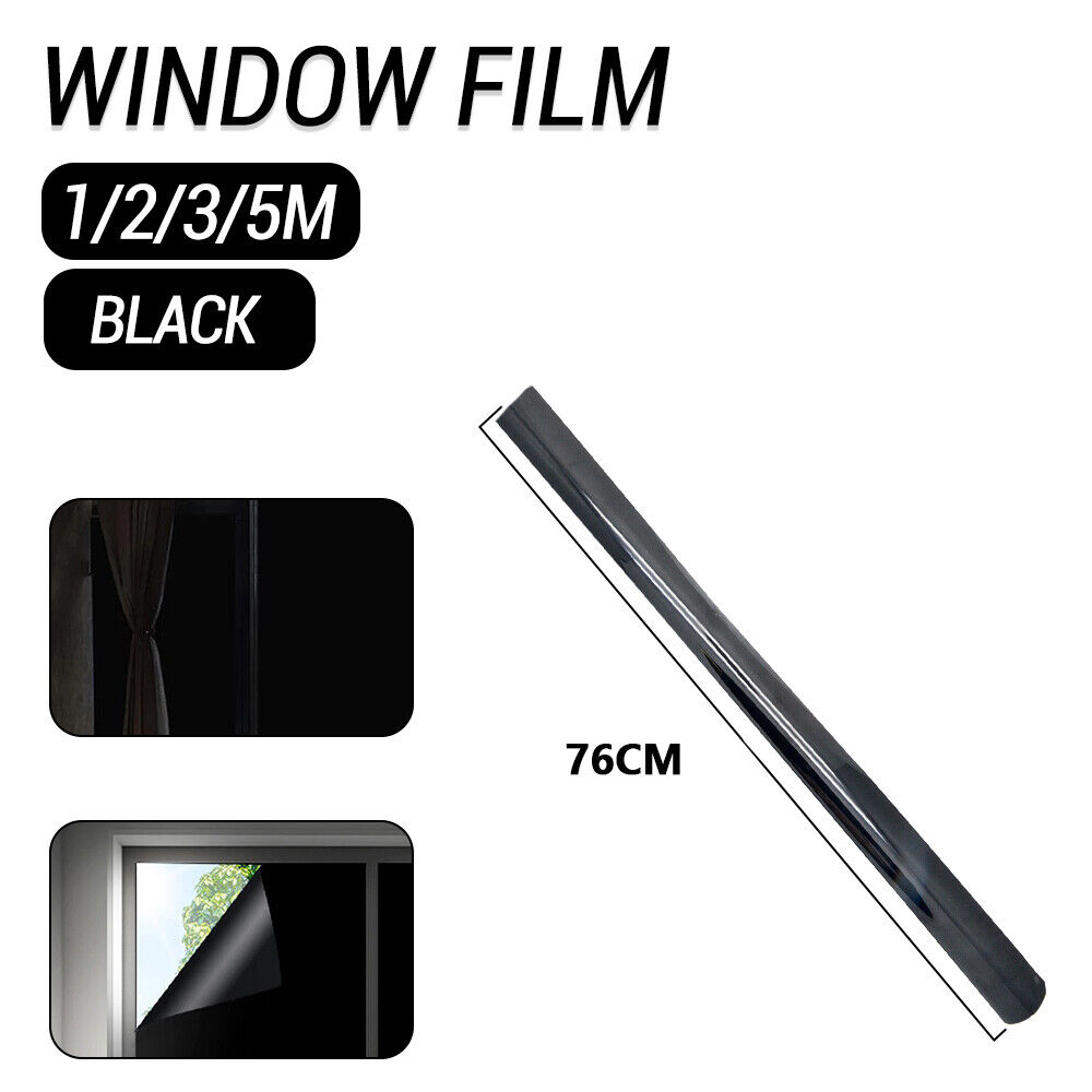 100% Privacy Home Window-Film Blackout Tinting Tint Sticker Bathroom Glass Film