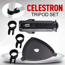 Celestron Tripod Set with Accessory Plate & 3 Clamping Rings with Screws O1VS