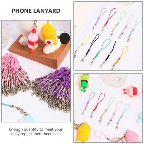 15 PCS Boucle Homard Téléphone Portable Chaîne Sangle Mignon Cellulaire Charm Cordons - Photo 10/12