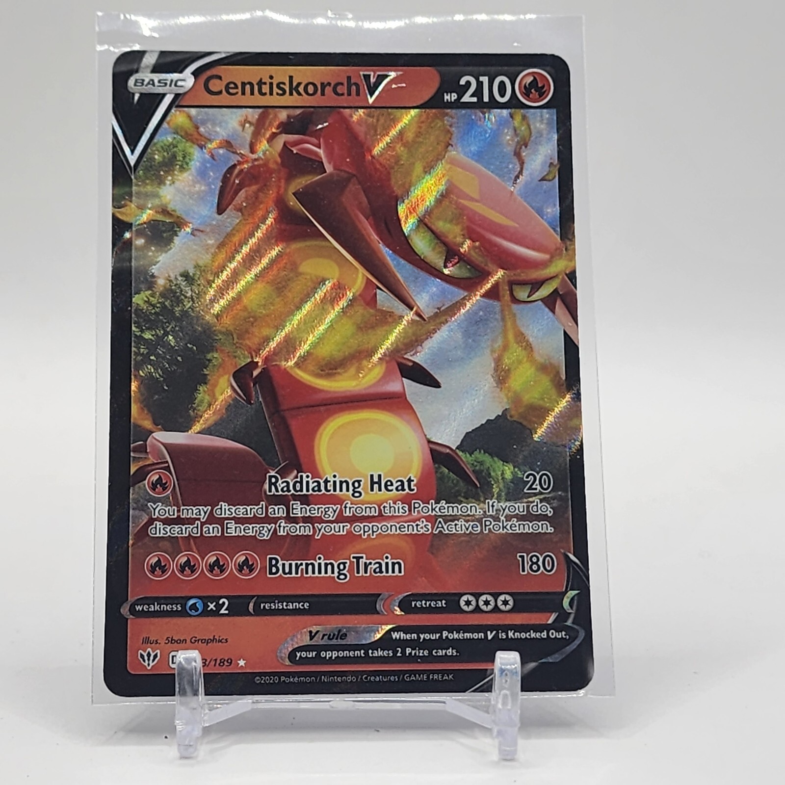 Centiskorch V - 033/189 - Ultra Rare - Darkness Ablaze - Pokemon Card - NM/M