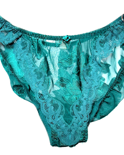 2-teiliges Set Vintage Victoria's Secret Gold Label String hochgeschnittene Höschen Posten Größe 6
