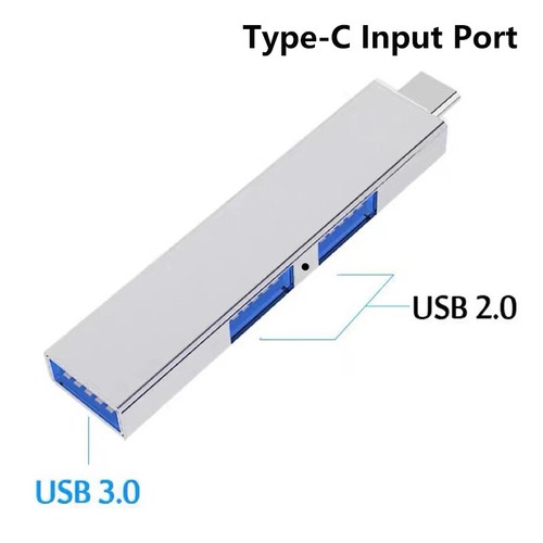 3 In 1 Expansion Dock Hub USB 3.0/Type-C 3.0 To 3 USB Multi Port HUB OTG Adapter - Afbeelding 16 van 18