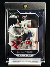 2021 JUSTIN FIELDS RC PANINI CHRONICLES PLAYOFF MOMENTUM #PMR-8 BEARS ROOKIE
