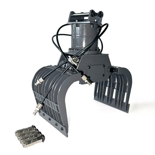 1:14 Hydraulikklaue Metallgreifer für XDRC 945 RC Fernsteuerung Bagger Modell - Picture 3 of 10