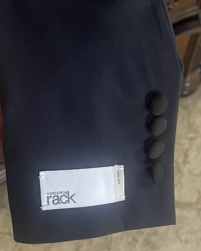 Nordstrom Rack Navy Blue Tuxedo/Black Lapel Size 42L - Picture 9 of 15