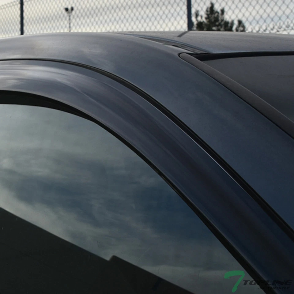 Topline For 1992-1996 Toyota Camry 4D Sun Rain Guard Vent Shade Window Visors v2 - Image 2 of 4