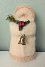 Hearts & Ivy Santa plush stuffed figure 6" Hearts and Ivy