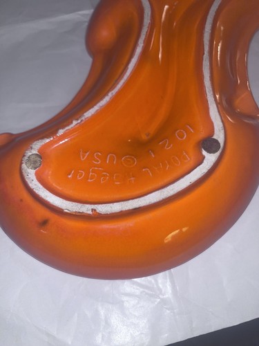 Royal Haeger Vintage #1021 Retro Orange Keramik Aschenbecher MCM - Bild 4 von 6