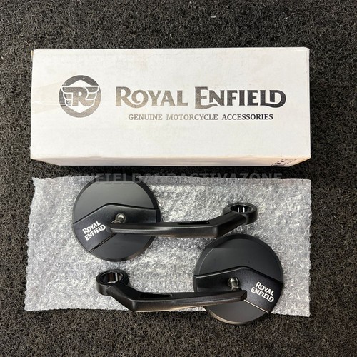 ROYAL ENFIELD Bar End Mirrors Pair (Homologated) | Universal | OEM Genuine - Picture 3 of 9
