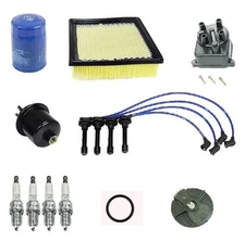 For Cap Rotor Spark Plug Oil Air Fuel Filter Tune Up Kit Honda CRV 1997-1998