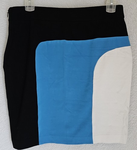Ann Taylor Womens Skirt Size 12P 12 Petite Black Blue White - Picture 24 of 24