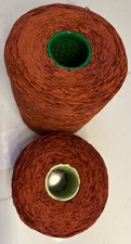 Knitting machine yarn cone - 2 cones - colour terracotta - 3kg total - 5