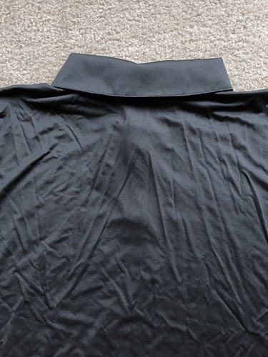 Adidas Golf Short Sleeve Polo T-Shirt Seeing Double Black Large Performance Tee - Picture 12 of 12