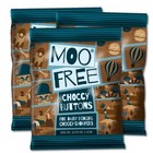 Moo Free Natural Milk Chocolate Buttons - Vegan & Dairy Free - 25 X 25g BB 10/24