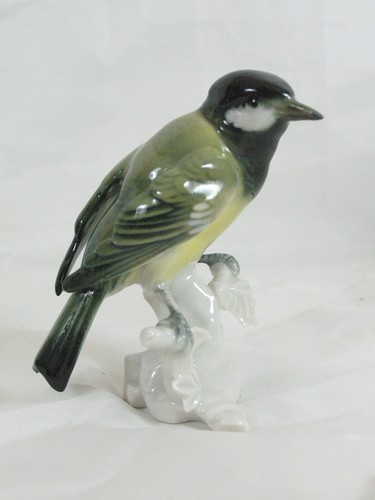 Vintage Karl Ens & Aelteste Volkstedt Green Birds Porcelain Figurines Germany - Picture 2 of 17