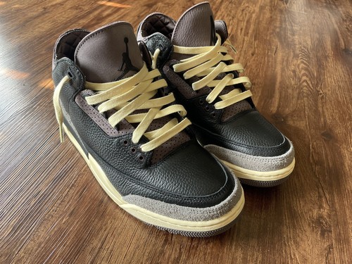 Size 11.5 - A Ma Maniére x Air Jordan 3 Retro Black Violet Ore W - Picture 2 of 6