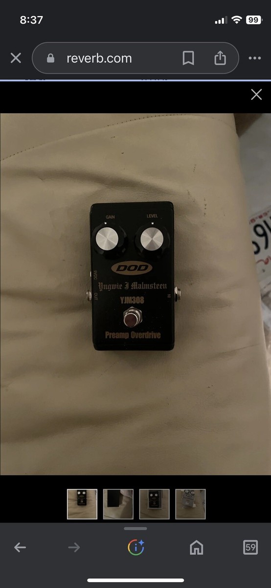 DOD YJM308 YngWie J. Malmsteen Preamp Overdrive Guitar Effect