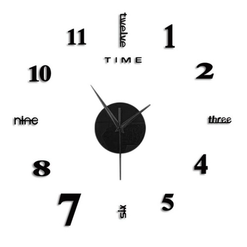 Frameless DIY Wall Mute Clock 3D Mirror Surface Sticker Home Office Wall Decor - Picture 4 of 18