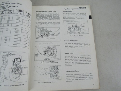 Manual de instrucciones de reparación vintage de Briggs & Stratton IV 4 formularios MS-4750-101 - Imagen 3 de 12