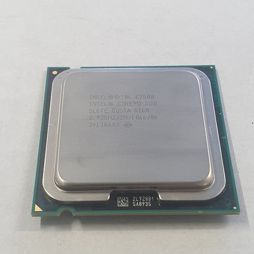 Intel Core 2 Duo E7500 CPU 2.93 GHz 3MB Cache 1066 MHz FSB Socket 775 SLGTE - Picture 2 of 3