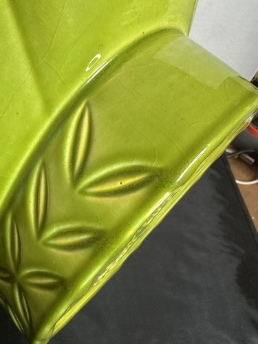 Royal Haeger donna nuda su pesce fiore rana R-363 ciotola Chartreuse R-557 anni 40 50 - Foto 12 di 19