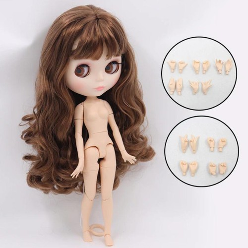 Neo BJD 12" Blythe Doll Nude from Factory Matte Face Brown Hair 1/6 Toy Gift DIY - Picture 10 of 24
