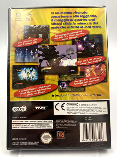Gamecube Mystic Heroes, UK/Euro Pal, Italian Version, Brand New Factory Sealed - Picture 2 of 8