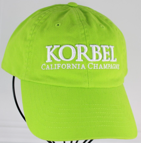 KORBEL CALIFORNIA CHAMPAGNE MENS ADJUSTABLE STRAP BACK HAT EMBROIDERED COTTON - Picture 1 of 13