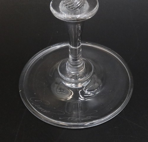 Charles Paul Savoie (US 20th C) Venetian Tall Art Glass Goblet Signed - Picture 5 of 7