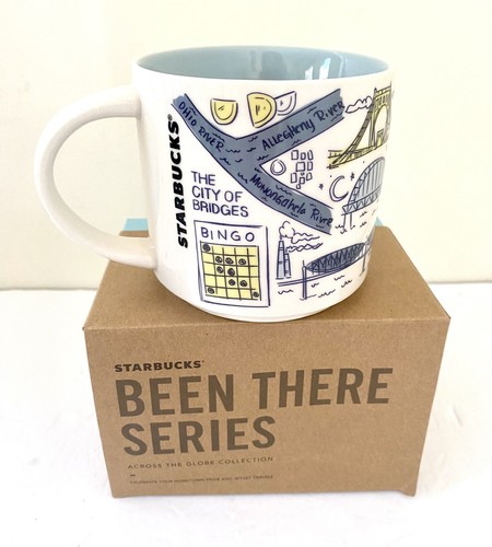 STARBUCKS PITTSBURGH Been There Series Coffee Mug 14oz 2018 With Box - Picture 6 of 11