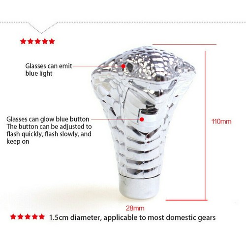 Universal Car Snake Head Auto Gear Shift Knob Stick Shifter Lever Knob NEW - Bild 2 von 14