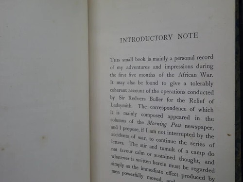 LONDON TO LADYSMITH VIA PRETORIA BY WINSTON SPENCER CHURCHILL 1900 FIRST EDITION - Picture 7 of 22