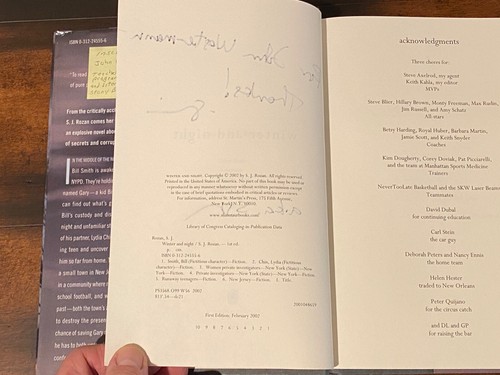 S. J. Rozan SIGNED First Editions - Picture 7 of 12