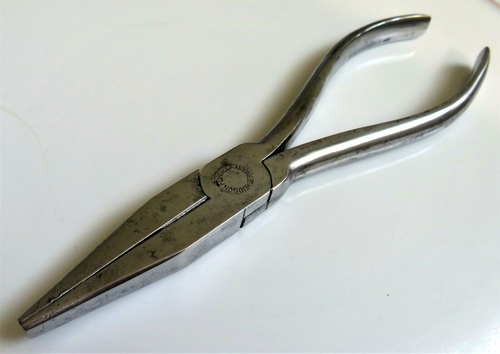 Vintage Hudson Forge Co. Duck Bill Needle Nose 5" Pliers /Wire Cutters, Germany - Picture 2 of 10