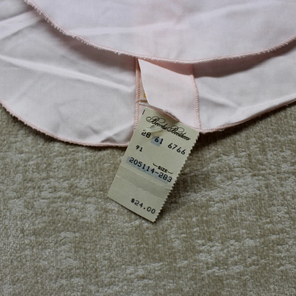 Vintage Brooks Brothers Apron Bib Pink Kids Baby Hook & Loop USA MADE - Image 2 of 4