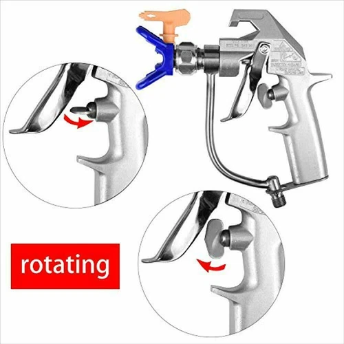 Aftermarket 5000 PSI Silver Airless spray Gun 243283 With Tip 517 and Tip Guard - Picture 2 of 10