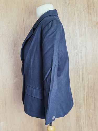 Abrigo Blazer Abrigo Vintage Pendleton Damas Pequeño 100% Lana V Azul Marino Talla 14 - Imagen 4 de 8