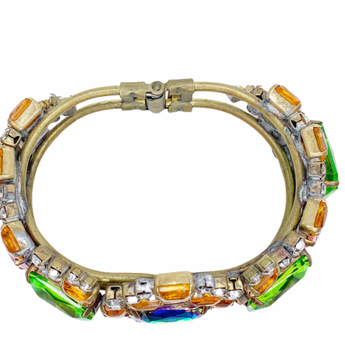 Juego de puntas de pulsera de estrás de colección sin firmar oro verde blanco rosa - Imagen 4 de 7