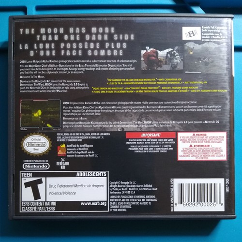 Moon for Nintendo DS 3DS Authentic Tested Complete in Box CIB FPS Rare - Bild 2 von 10