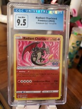 Pokémon TCG Radiant Charizard CGC 9.5 Pokemon GO 011/078 Holo Radiant Rare