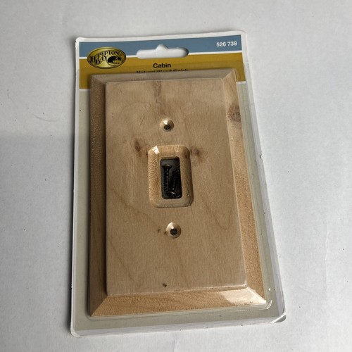 Hampton Bay Cabin Natural Wood Light Switch Cover Plate 526 738 New - Picture 1 of 2
