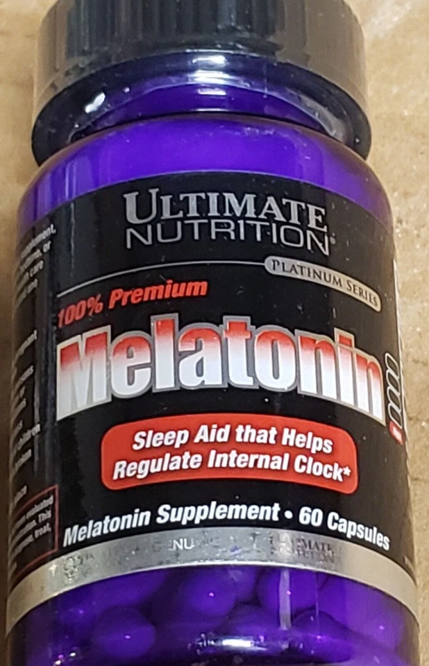 Ultimate Nutrition - 100% 褪黑激素 - 3 毫克 - 60 粒胶囊 - 睡眠辅助 - 有效期至 2026 年 7 月 — 第 2/4 张图片