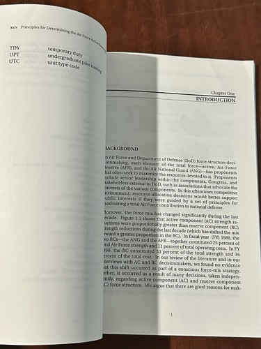 Principles for Determining the Air Force Active Reserve Mix RAND 1999 Robbert - Imagen 3 de 11