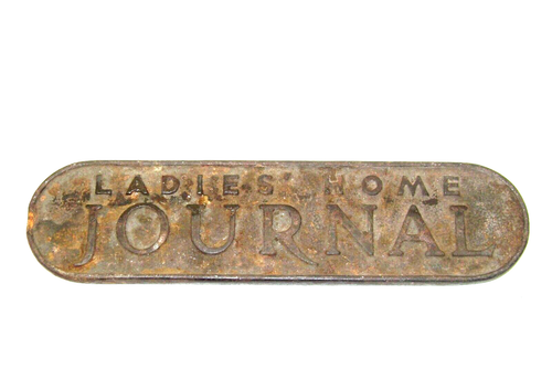 Cast Iron Ladies Home Journal/ Saturday Evening Post News Stand Paperweight - Picture 2 of 4