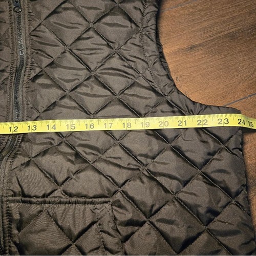 Ruff Hewn Womens Size 2X Quilted Black/Gray Hoodie Vest w/Pockets EUC - Picture 9 of 11