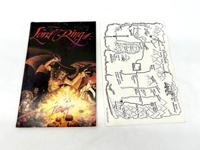 The Lord Of The Rings PC Manual & Map ONLY Interplay