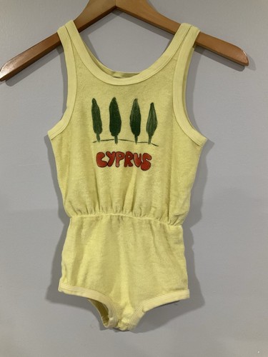 The Animals Observatory Cyprus Terry bodysuit romper size 4 - Picture 1 of 11